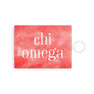 Chi Omega Leather Card Holder