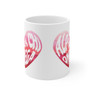 Sorority Watercolor Heart Coffee Mug