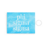 Phi Sigma Sigma Leather Card Holder