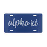 Alpha Xi Delta Kem License Plate