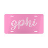 Gamma Phi Beta Kem License Plate