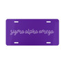 Sigma Alpha Omega Kem License Plate