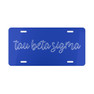 Tau Beta Sigma Kem License Plate