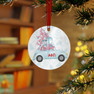 Alpha Phi Omega Pink Tree Christmas Ornaments