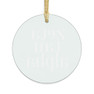 Round Zeta Tau Alpha Watercolor Acrylic Ornaments