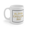 Alpha Epsilon Phi Gold Box Coffee Mugs