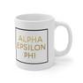  Alpha Epsilon Phi Gold Box Coffee Mugs 
