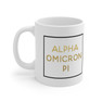Alpha Omicron Pi Gold Box Coffee Mugs