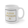 Alpha Omicron Pi Gold Box Coffee Mugs