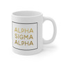Alpha Sigma Alpha Gold Box Coffee Mugs
