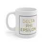 Delta Phi Epsilon Gold Box Coffee Mugs