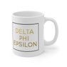 Delta Phi Epsilon Gold Box Coffee Mugs
