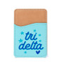 Delta Delta Delta Stars Leatherette Card Pouch Phone Wallet