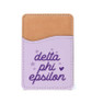 Delta Phi Epsilon Stars Leatherette Card Pouch Phone Wallet