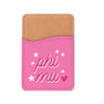Phi Mu Stars Leatherette Card Pouch Phone Wallet