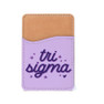 Sigma Sigma Sigma Stars Leatherette Card Pouch Phone Wallet