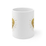 Alpha Omicron Pi Heart Burst Coffee Mugs