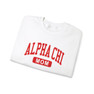 Alpha Chi Omega Mom Varsity Crewneck Sweatshirts