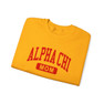 Alpha Chi Omega Mom Varsity Crewneck Sweatshirts