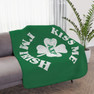 Kiss Me I'm Irish Sherpa Blanket - Giant Size!
