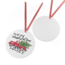 Chi Omega Red Truck Christmas Ornaments