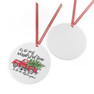 Alpha Gamma Delta Red Truck Christmas Ornaments