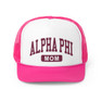 Alpha Phi Mom Varsity Trucker Caps