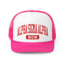  Alpha Sigma Alpha Mom Varsity Trucker Caps 