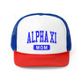 Alpha Xi Delta Mom Varsity Trucker Caps