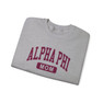 Alpha Phi Mom Varsity Crewneck Sweatshirts