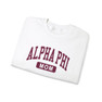 Alpha Phi Mom Varsity Crewneck Sweatshirts