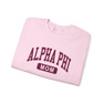  Alpha Phi Mom Varsity Crewneck Sweatshirts 