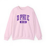 Delta Phi Epsilon Mom Varsity Crewneck Sweatshirts