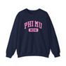  Phi Mu Mom Varsity Crewneck Sweatshirts 