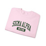 Sigma Alpha Mom Varsity Crewneck Sweatshirts