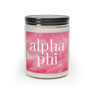 Alpha Phi Watercolor Scented Candle, 9oz