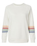 Kappa Alpha Theta Striped Sleeves Crewneck Sweatshirt