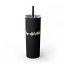 Kappa Alpha Theta Greek Skinny Tumbler with Straw, 20oz