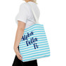 Alpha Delta Pi Striped Tote Bag