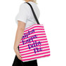alpha Kappa Delta Phi Striped Tote Bag
