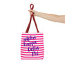 alpha Kappa Delta Phi Striped Tote Bag