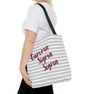 Gamma Sigma Sigma Striped Tote Bag