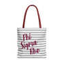 Phi Sigma Rho Striped Tote Bag