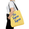 Phi Sigma Sigma Striped Tote Bag