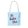 Pi Beta Phi Striped Tote Bag