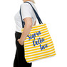 Sigma Delta Tau Striped Tote Bag