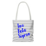 Tau Beta Sigma Striped Tote Bag
