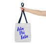 Zeta Phi Beta Striped Tote Bag