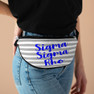 Sigma Sigma Rho Striped Fanny Pack