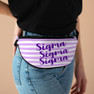 Sigma Sigma Sigma Striped Fanny Pack